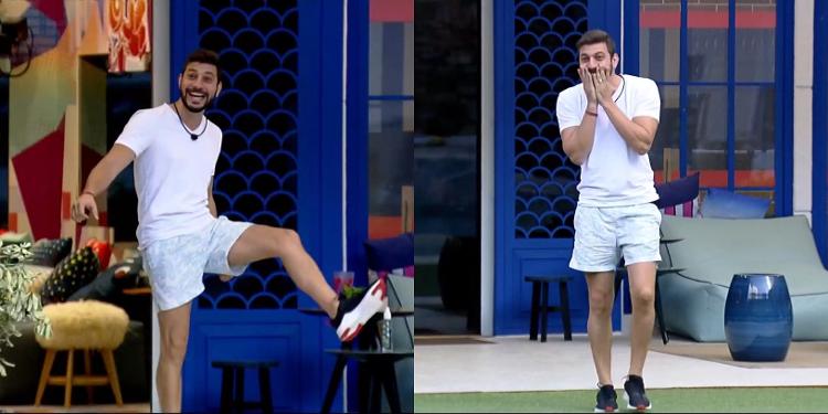 BBB 21: Caio sem bota ortopédica - Reprodução/Globoplay - Reprodução/Globoplay