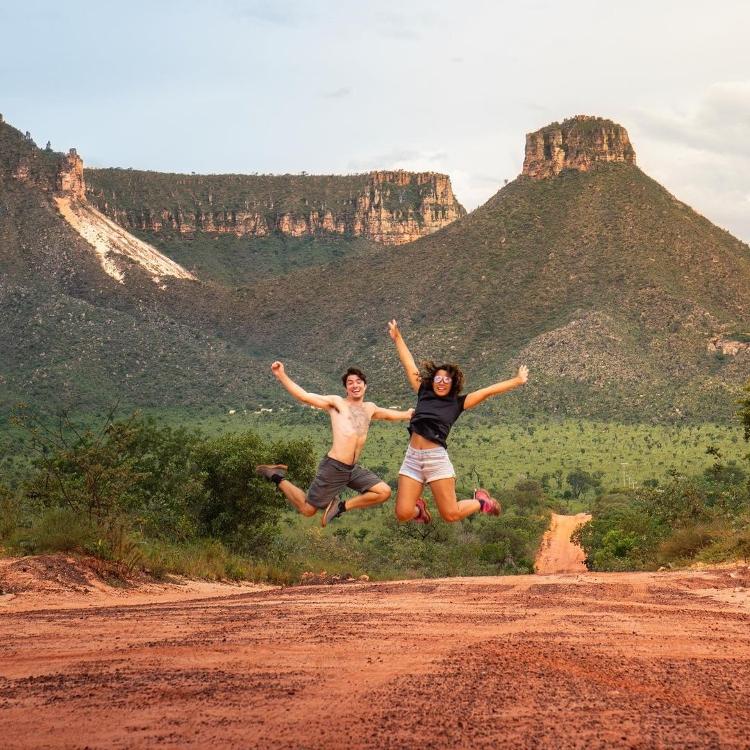 Registro do casal durante uma de suas viagens pelo Brasil - Arquivo Pessoal - Arquivo Pessoal