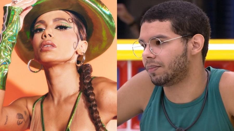 BBB 22: Anitta admitiu torcida contra Vinicius no oitavo paredão - Instagram/@anitta/Reprodução/Globoplay