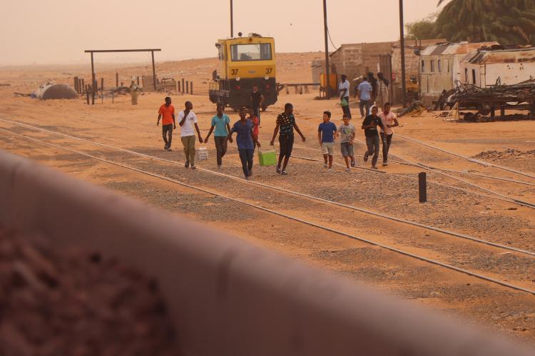 O trem passa por remotos vilarejos da Mauritânia - Arquivo pessoal - Arquivo pessoal