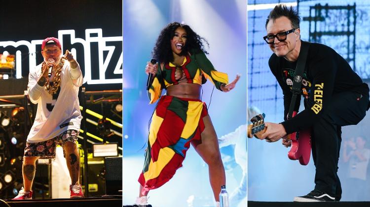 Limp Bizkit, SZA e Blink-182 são headliners no Lollapalooza Brasil