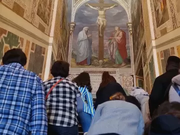 Como é visitar a escada usada por Jesus, em Roma: 'encontrei meu amor'
