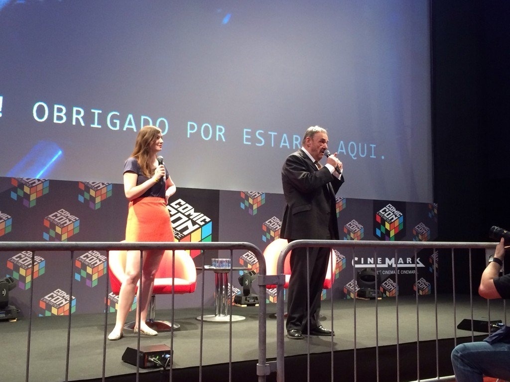 4.dez.2015 - O ator John Rhys-Davies, conhecido pelo papel do anão Gimli de "O Senhor dos Anéis", participou da Comic Con Experience nesta sexta - Reprodução/Instagram/Juno Cecil