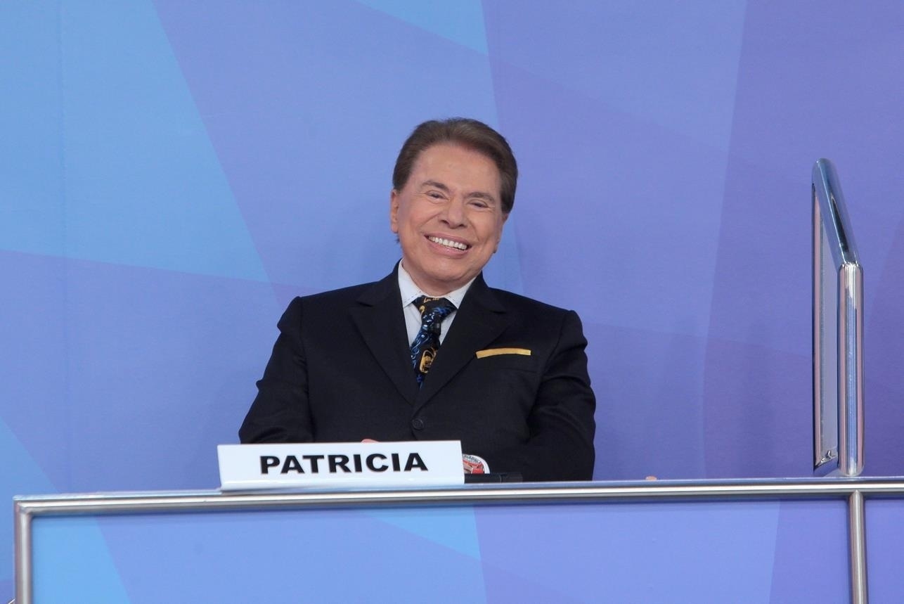 Silvio Santos troca de lugar com a filha Patricia no "Jogo dos Pontinhos", quadro de seu programa que vai ao ar neste domingo (15), no SBT - Lourival Ribeiro/SBT