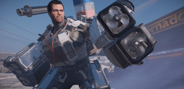 "Dead Rising 4" terá maluquices como essa armadura feita com liquidificadores e refresqueiras que picam e congelam os zumbis - Divulgação