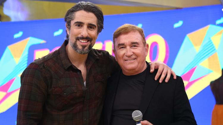 Nesta sexta-feira, Marcos Mion recebe Amado Batista no "Legendários", na Record - Divulgação - Divulgação