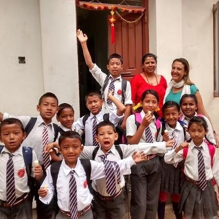 No Nepal, Gil Caresia ajudou a cuidar de 22 crianças órfãs em uma ONG. "Mudou minha vida" - Arquivo Pessoal - Arquivo Pessoal