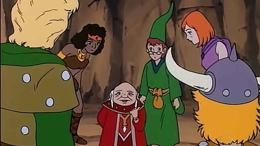 Mestre dos Magos conversam com as crianças de Caverna do Dragão - Reprodução