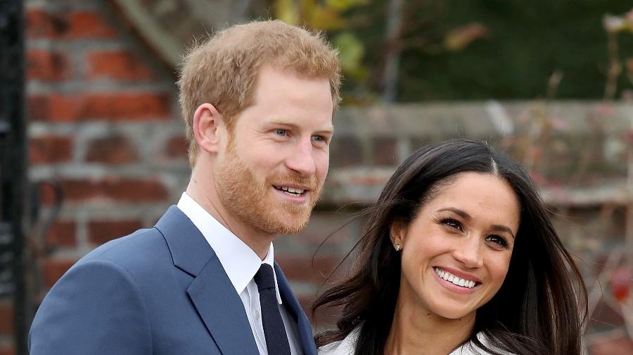 Príncipe Harry e Meghan Markle anunciam seu noivado nos jardins do palácio de Kensington - Getty Images