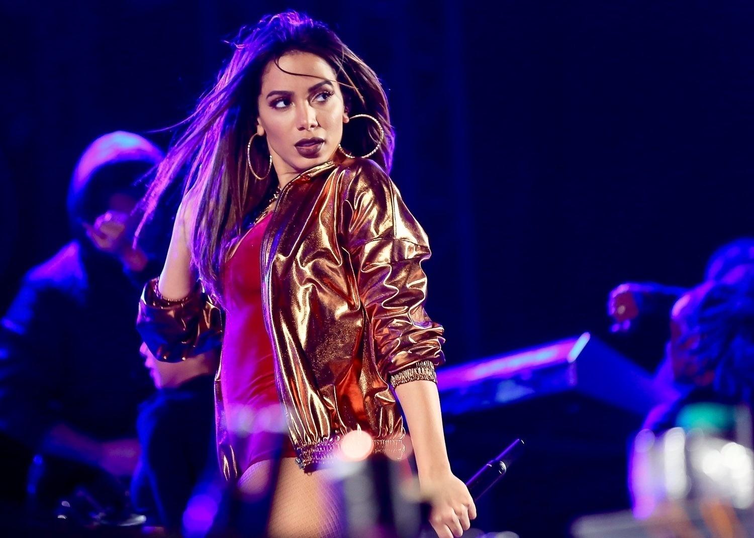 Anitta se apresentou na noite de sábado (8) na 12ª edição do Rodeio de Itu, que aconteceu na Arena Itu (SP). Mais cedo, a cantora confirmou o fim de seu casamento de menos de um ano com o empresário Thiago Magalhães - Manuela Scarpa/Brazil News