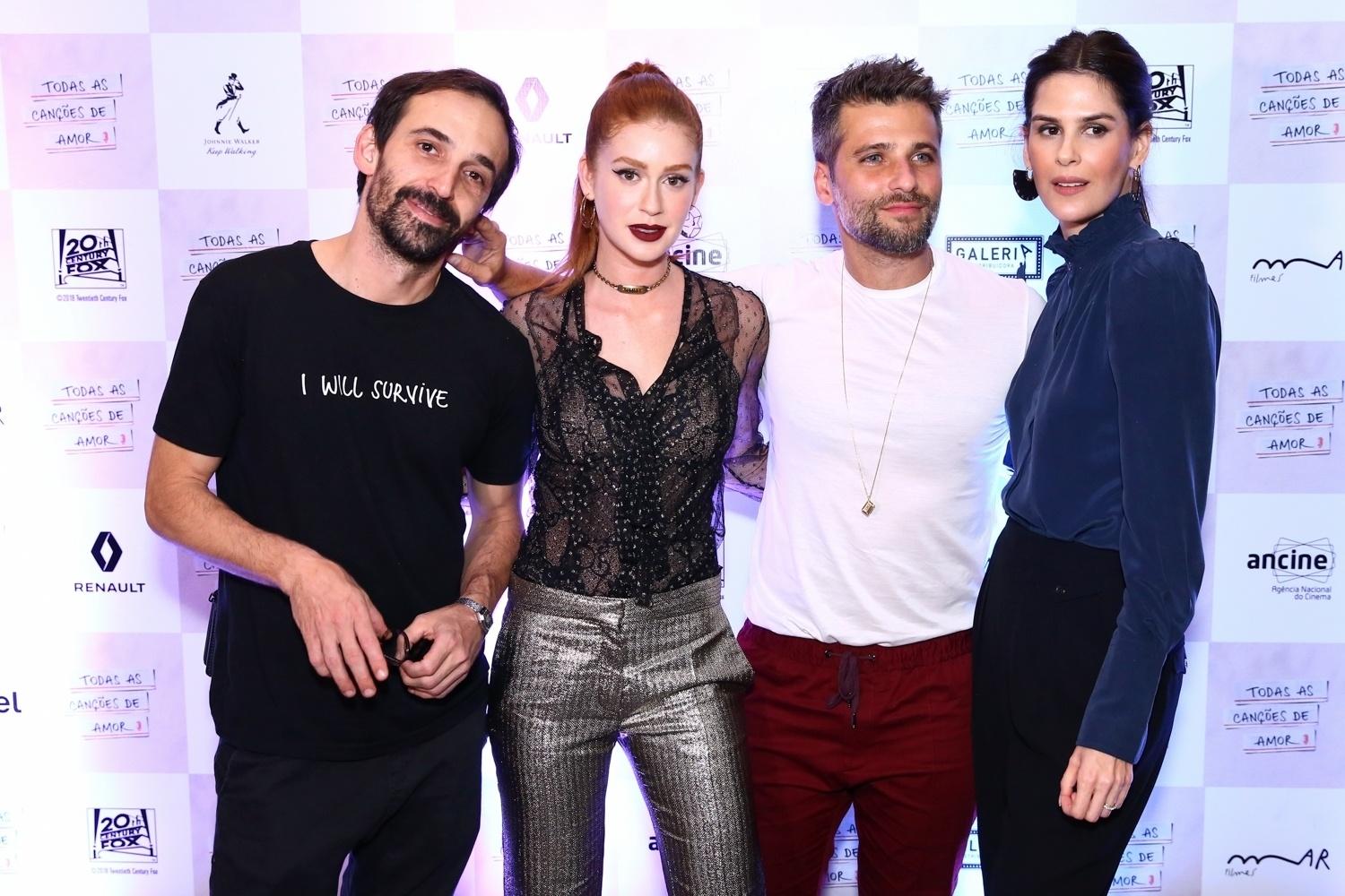 Júlio Andrade, Marina Ruy Barbosa, Bruno Gagliasso e Luíza Mariani - Roberto Filho/Brazil News