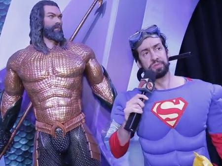 Aquaman e Superman juntos na CCXP - Reprodução