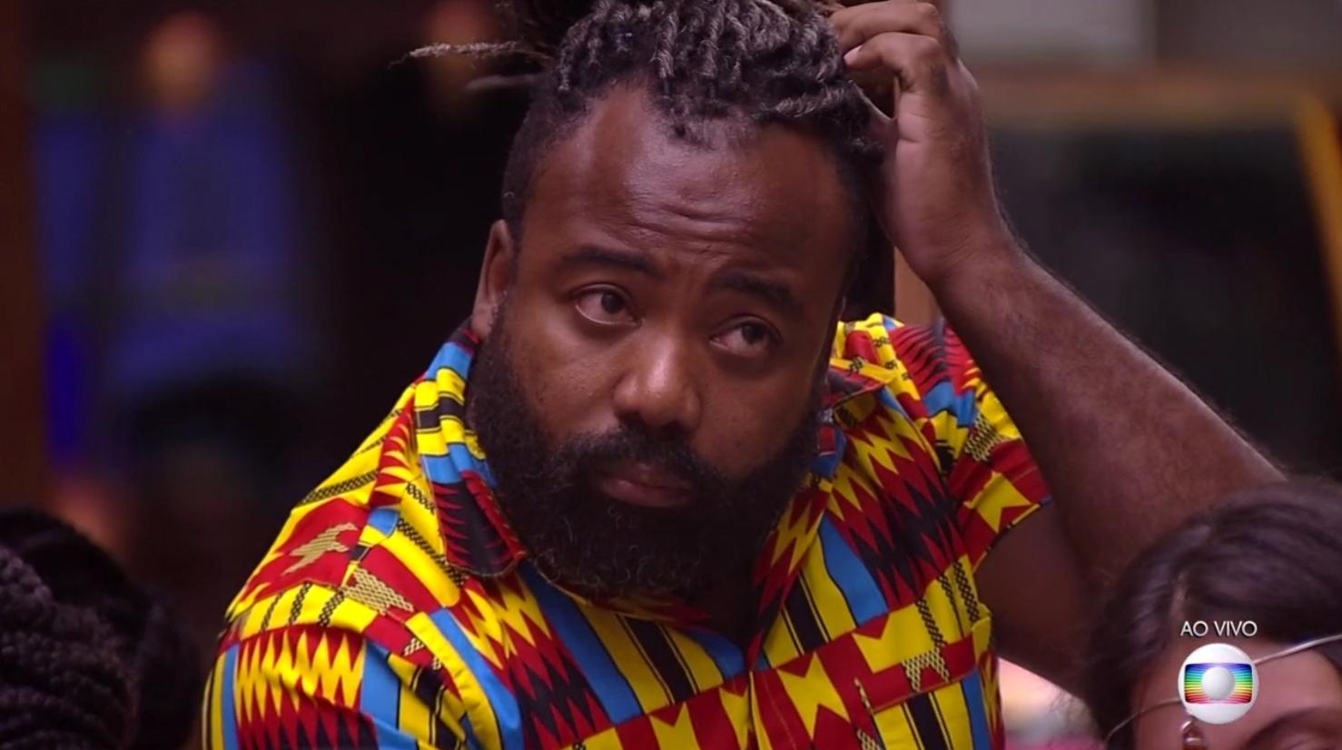 Rodrigo ouve a votação do segundo paredão do "BBB19" - Reprodução/TvGlobo