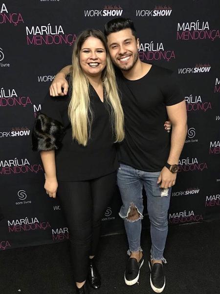 Murilo Huff e Marilia Mendonça posam juntos em 2017 - Reprodução/Instagram - Reprodução/Instagram