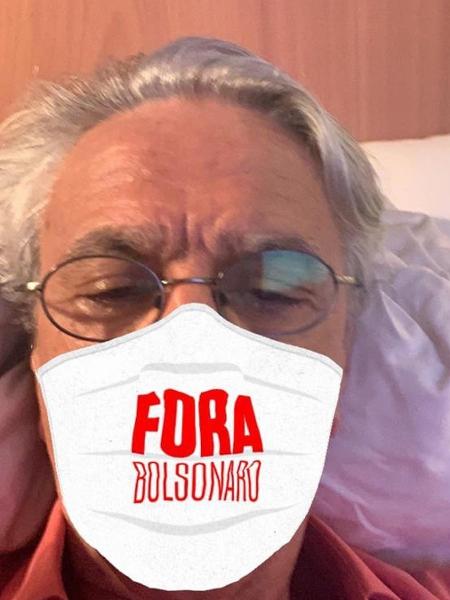 Caetano Veloso usa filtro em protesto contra Bolsonaro - REPRODUÇÃO/INSTAGRAM