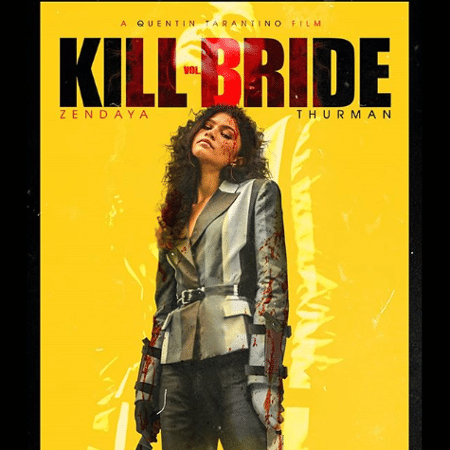 Pôster de "Kill Bill" com Zendaya criado por fãs - Reprodução / Instgram