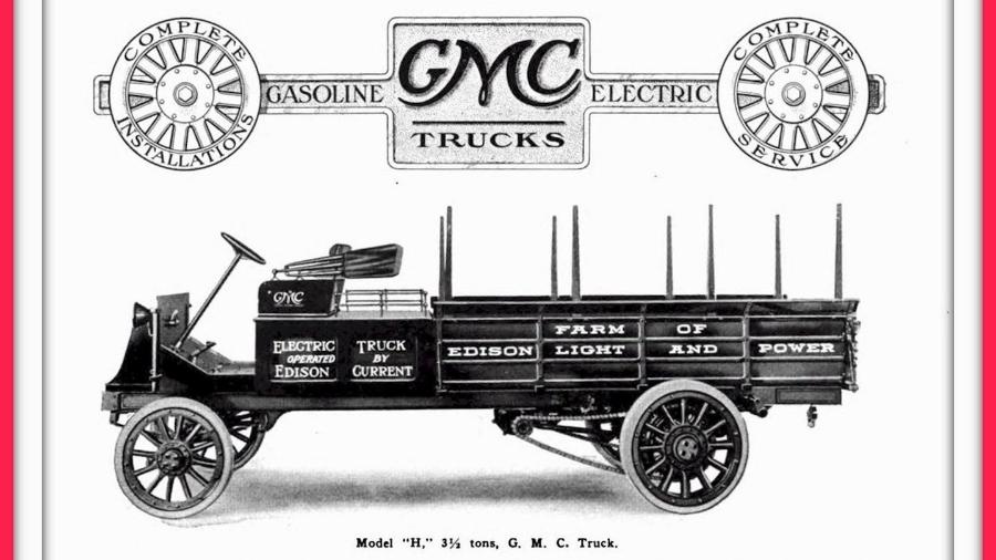 Caminhão elétrico "Model" da GMC - Reprodução