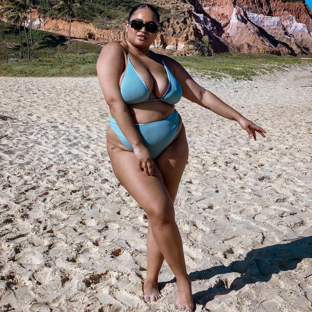 Rízia Cerqueira nas Falésias do Gunga (AL) - Reprodução/Instagram