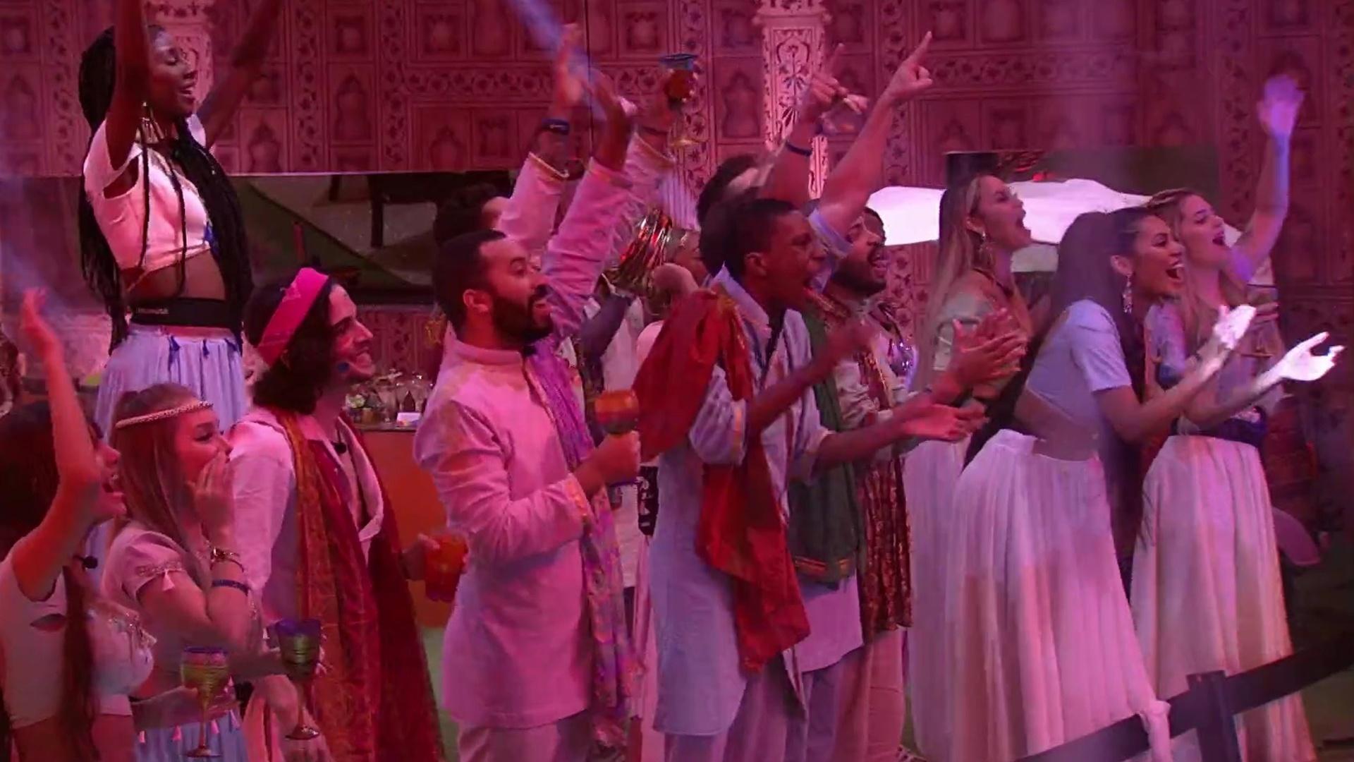 BBB 21: Brothers aproveitam a música na festa - Reprodução/ Globoplay