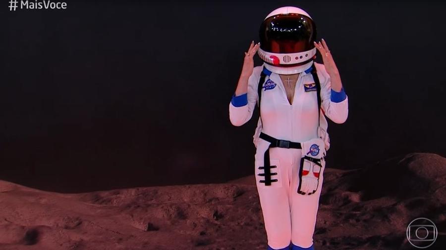 Ana Maria Braga abriu o "Mais Você" vestida de astronauta - Reprodução/TV Globo