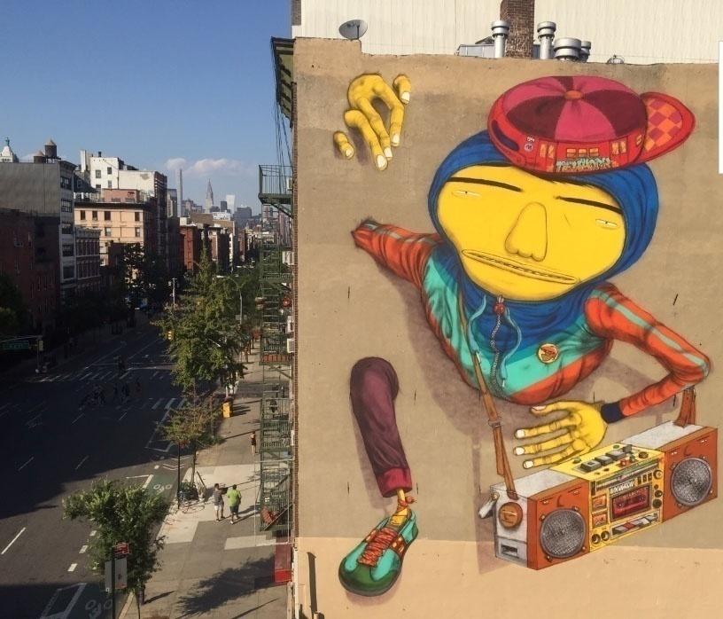 Mural de OsGemeos em Nova York - Reprodução