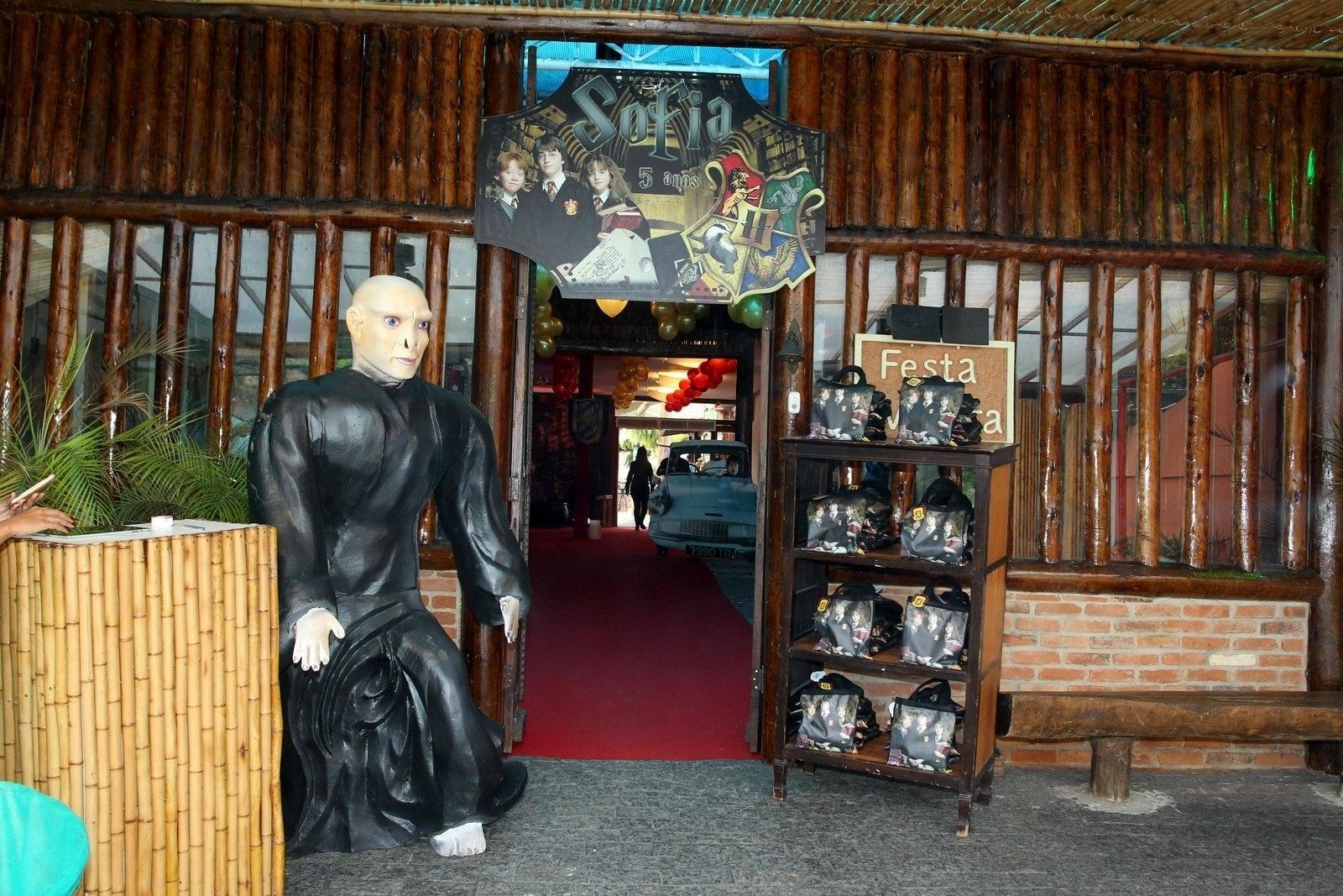 Detalhe da decoração da festa de Sofia, filha de Grazi e Cauã. O tema era Harry Potter - Marcello Sá Barretto/AgNews