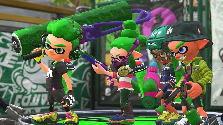 Os Inklings esbanjam charme e estilo durante as partidas de "Splatoon 2" - Divulgação/Nintendo