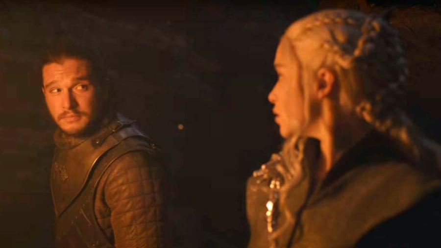 Tem um clima rolando entre Daenerys e Jon Snow - Reprodução