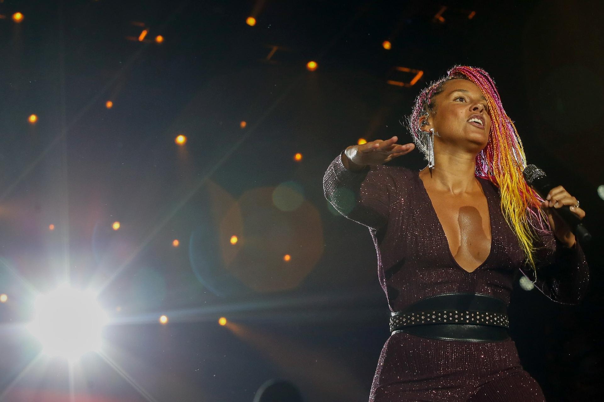Alicia Keys se apresenta no Palco Mundo na terceira noite do Rock in Rio - Marco Antonio Teixeira/UOL
