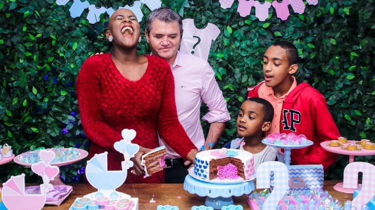 A ex-BBB Angélica Ramos comemora ao descobrir que está grávida de uma menina - Thiago Duran/AgNews  - Thiago Duran/AgNews 