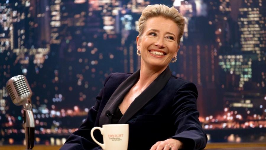 Emma Thompson em cena de "Late Night" - Divulgação/Emily Aragones