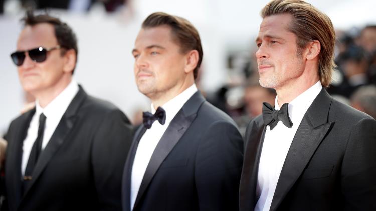 Quentin Tarantino, Leonardo DiCaprio e Brad Pitt no tapete vermelho de "Era Uma Vez em... Hollywood" - Andreas Rentz/Getty Images - Andreas Rentz/Getty Images