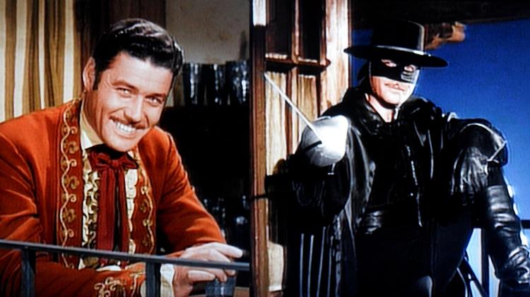 Guy Williams como o clássico Zorro da série da Disney - Reprodução - Reprodução