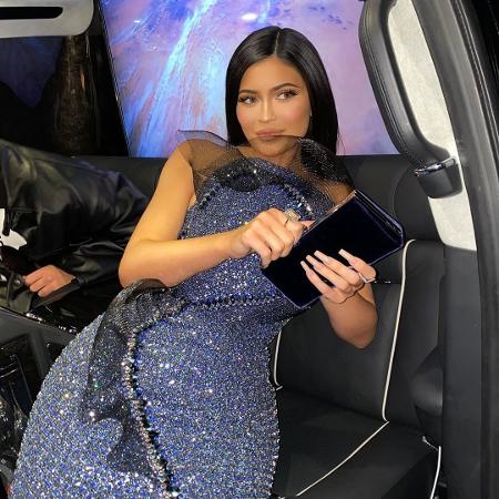 Kylie Jenner não consegue sentar com o vestido que usou no Oscar - REPRODUÇÃO/INSTAGRAM