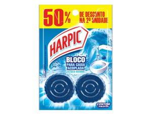 Bloco Sanitário Para Caixa Acoplada Harpic Fresh - Divulgação - Divulgação