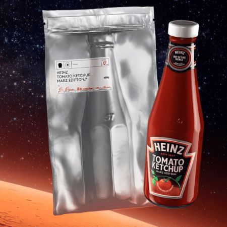 O ketchup Heinz "marciano": produto pode sinalizar um novo caminho para a exploração espacial - Divulgação