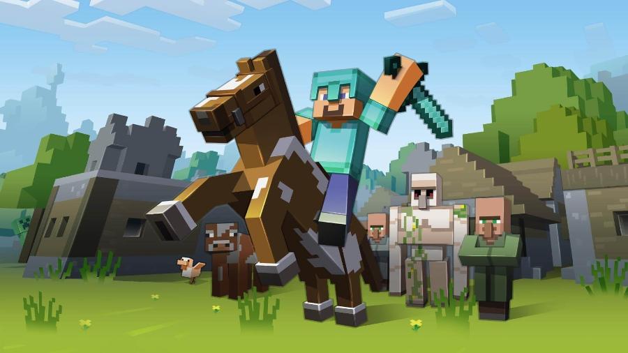 Minecraft; jogadores têm que criar conta na Microsoft até 10 de março - Divulgação/Mojang Studios