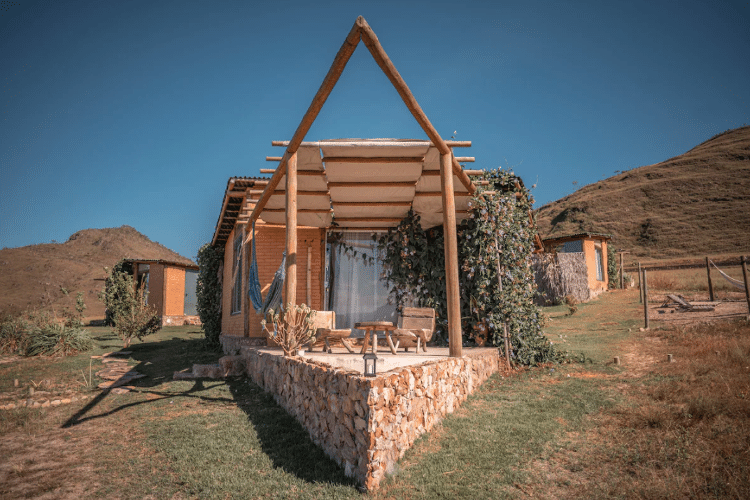 Casa Terra Capim Estrela - Alto Paraíso de Goiás/GO - Reprodução/Airbnb - Reprodução/Airbnb