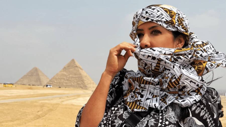 Scheila Carvalho visita Egito e brinca com relação com música - Reprodução/Instagram