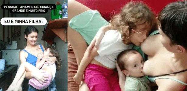 Mãe chama atenção em vídeo amamentando filha de 5 anos e contesta tabu