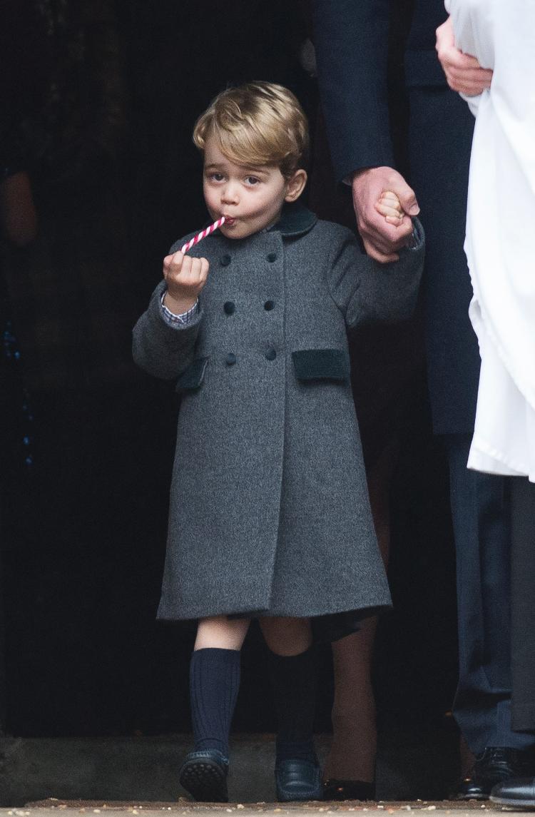 BUCKLEBURY, BERKSHIRE - DECEMBER 25:  Prince George of Cambridge attends Church on Christmas Day on December 25, 2016 in Bucklebury, Berkshire.  (Photo by Samir Hussein/Samir Hussein/WireImage) - Samir Hussein - Samir Hussein