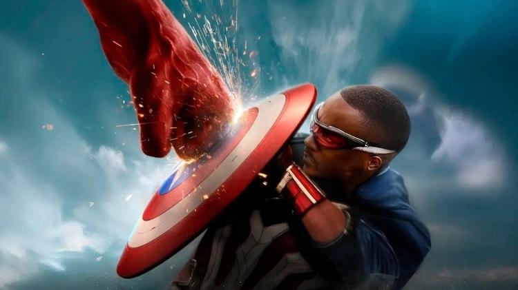 Anthony Mackie no papel do Capitão América Anthony Mackie no papel do Capitão América