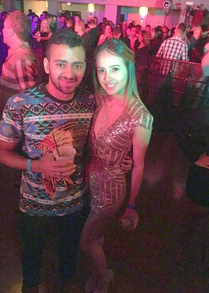 Thamyres Pereira, 22, e Valerio Silva, 23, no show de Wesley Safadão - Arquivo pessoal - Arquivo pessoal