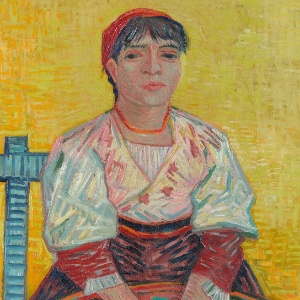 L'italienne [A italiana], 1887, de Vincent van Gogh (1853-1890), estará na exposição "O Triunfo da cor. O pós-impressionismo: obras-primas do Musée d'Orsay e do Musée de l'Orangerie", no CCBB - Musée d'Orsay, Dist. RMN-Grand Palais / Patrice Schmidt - Musée d'Orsay, Dist. RMN-Grand Palais / Patrice Schmidt