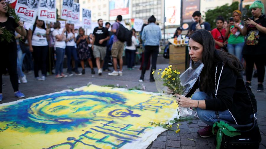 Buenos Aires tem manifestações em memória de Marielle Franco - Reuters