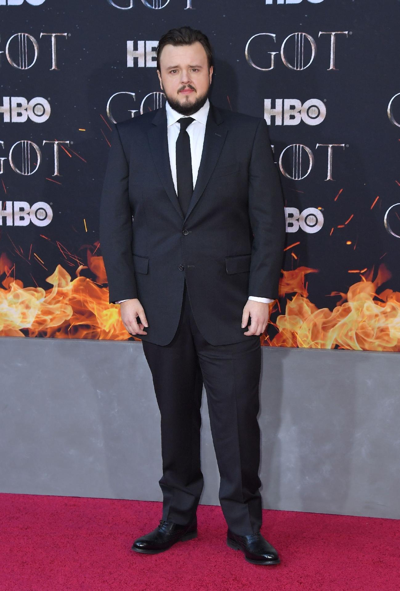 John Bradley - premiere de "Game of Thrones" - Angela Weiss / AFP