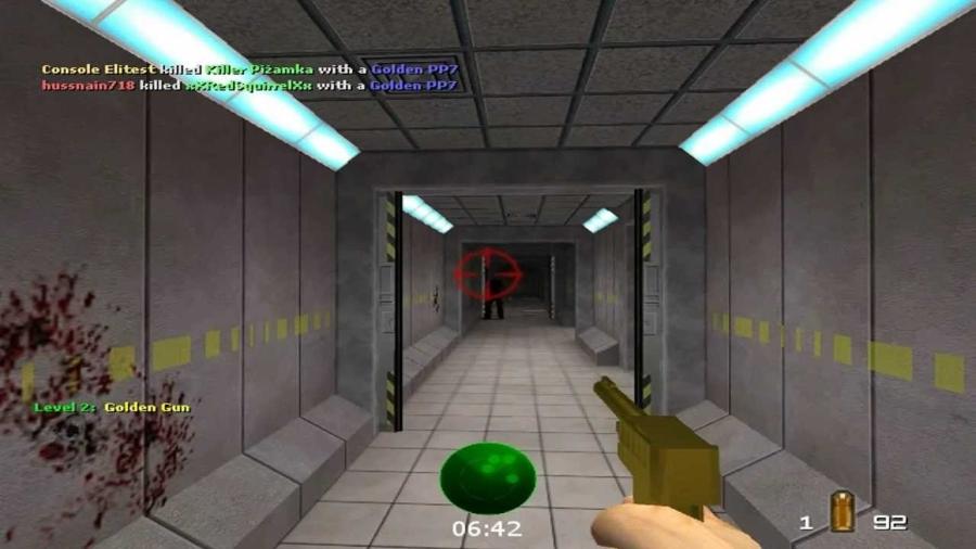A temida "Golden Gun" em ação no jogo GoldenEye 007, de Nintendo 64 - Reprodução