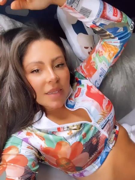 Andressa Miranda exibe blusa nas redes sociais - Reprodução/Instagram @andressaferreiramiranda