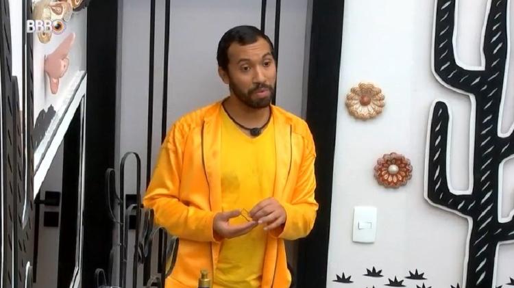 BBB 21: Gilberto promete pular nu se escapar do 16º paredão - Reprodução/Globoplay - Reprodução/Globoplay
