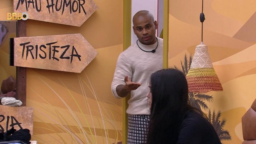 BBB 23: Larissa recusa conversar com Cezar Black após voto do enfermeiro - Reprodução/Globoplay